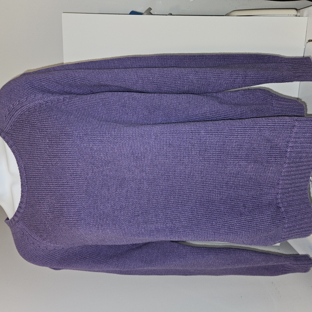 Lands' End Lavender Knit Pullover